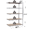 Rayonnage - Kit suivant galvanisé 2000x1000x600 mm 5 niv. Rayonnage - Kit suivant galvanisé 2000x1000x600 mm 5 niv.
