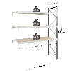 Rayonnage - kit suivant 2000x2500x800 mm 3 niv. - 948 kg/niveau