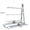 Rayonnage Epsivol vertical - Kit suivant double face peint 2500x1500x1520 mm