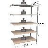 Rayonnage - Kit suivant peint 2000x1000x500mm 5 niveaux