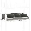 Casier de rangement + 4 séparations galva L. 1250 x P. 600 mm
