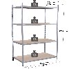 Rayonnage - Kit départ galvanisé 1760x1500x800 mm 4 niv.