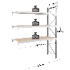 Rayonnage Epsivol - kit suivant 2000x3000x600 mm 3 niv. - 689 kg/niveau