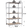 Rayonnage - Kit départ galvanisé 2000x1000x500 mm 5 niv.