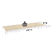 Rayonnage - niveau sup. peint 2500x800 mm, capacité charge 470 kg