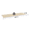Rayonnage - niveau sup. peint 1500x800 mm, capacité charge 792 kg