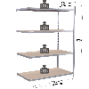 Rayonnage - Kit suivant galvanisé 1760x1000x800 mm 4 niv.