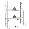 Rayonnage - kit départ 1750x1250x400 mm 2 niv - 410 kg/niveau