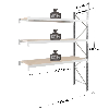 Rayonnage - kit suivant 2000x1500x800 mm 3 niv. - 384 kg/niveau