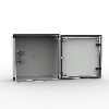 Armario monoblock industrial BRES-44, 400x400x200mm. En PRFV.