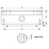 Plato magnético circular MAX-POL de Ø 400x100 mm