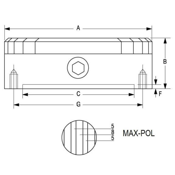Plato magnético circular MAX-POL de Ø 200x80 mm-Leer más