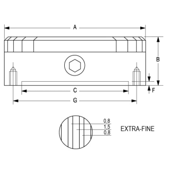Plato magnético circular con imán de Neodimio y polo extrafino de Ø 100x50 mm-Leer más