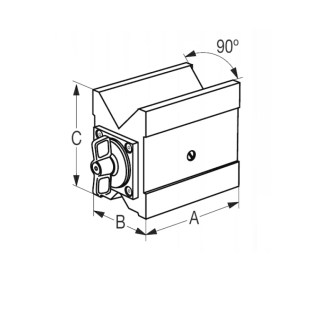 Base magnética en V de 106x68x95 mm desconectable-Leer más
