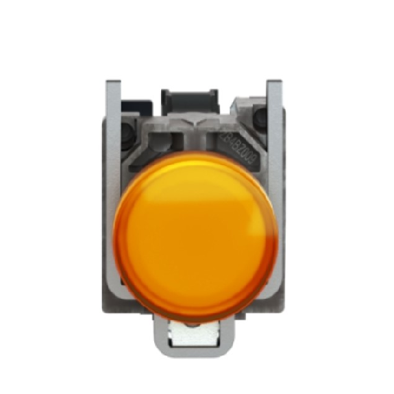 Schneider Electric - Leuchtmelder, Harmony XB4, Metall, 22mm, orange, universelle LED, glatte Kalotte,-Beschreibung lesen