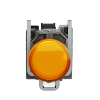 Schneider Electric - Leuchtmelder, Harmony XB4, Metall, 22mm, orange, universelle LED, glatte Kalotte,-Beschreibung lesen