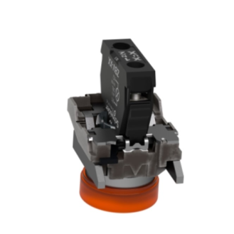 Schneider Electric - Leuchtmelder, Harmony XB4, Metall, 22mm, orange, universelle LED, glatte Kalotte,-Beschreibung lesen