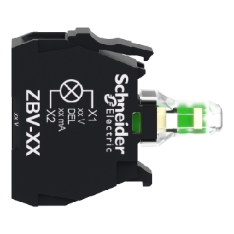 Schneider Electric - Universelles LED-Modul, Harmony XB4 und XB5, 22mm, 30mm, weiß¸, Schraubklemme1-Beschreibung lesen