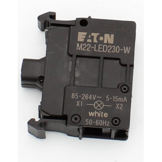 Eaton - M22-LED230-W - Leuchtelement, LED, weiß, Frontbefestigung, 85 - 264 V AC, Schraubanschluss-Beschreibung lesen