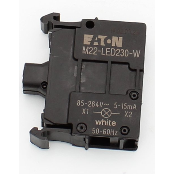 Eaton - M22-LED230-W - Leuchtelement, LED, weiß, Frontbefestigung, 85 - 264 V AC, Schraubanschluss-Beschreibung lesen