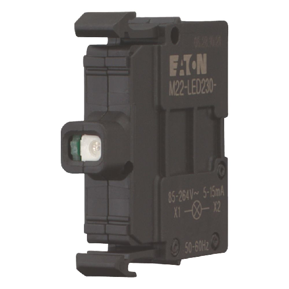 Eaton - M22-LED230-R - Leuchtelement, LED, rot, Frontbefestigung, 85 - 264 V AC, Schraubanschluss-Beschreibung lesen