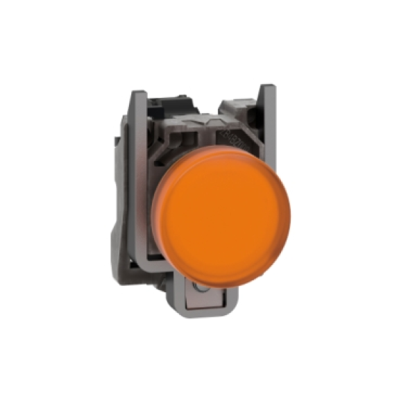 Schneider Electric - Leuchtmelder, Harmony XB4, Metall, 22mm, orange, universelle LED, glatte Kalotte-Beschreibung lesen