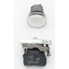 Schneider Electric - Leuchtmelder, Harmony XB4, Metall, 22mm, weiß¸, universelle LED, glatte Kalotte, Schraubklemme-
