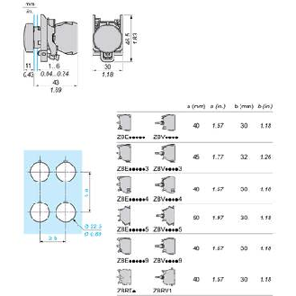 Schneider Electric - Leuchtmelder, Harmony XB4, Metall, 22mm, weiß¸, universelle LED, glatte Kalotte, Schraubklemme--Beschreibung lesen
