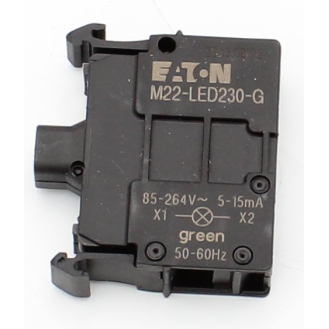 Eaton - M22-LED230-G - Leuchtelement, LED, grün, Frontbefestigung, 85 - 264 V AC, Schraubanschluss-Beschreibung lesen
