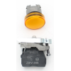 Schneider Electric - Leuchtmelder, Harmony XB4, Metall, 22mm, orange, universelle LED, glatte Kalotte, Schraubklemme