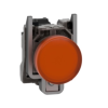 Schneider Electric - Leuchtmelder, Harmony XB4, Metall, 22mm, orange, universelle LED, glatte Kalotte, Schraubklemme