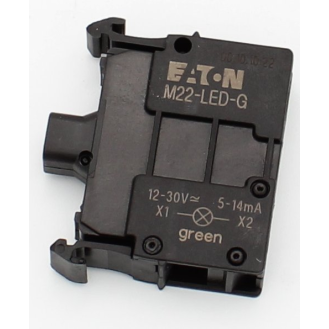 Eaton - M22-LED-G - Leuchtelement, LED, grün, Frontbefestigung, 12 - 30 V AC/DC, Schraubanschluss-Beschreibung lesen