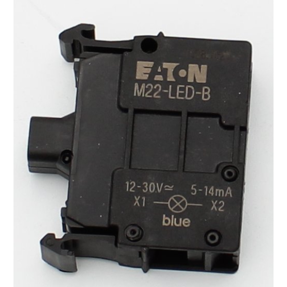 Eaton - M22-LED-B - Leuchtelement, LED, blau, Frontbefestigung, 12 - 30 V AC/DC, Schraubanschluss-Beschreibung lesen