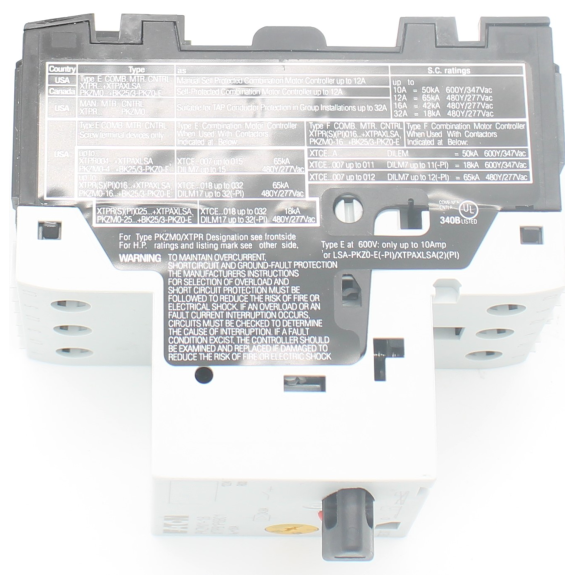 Eaton - PKZM01-1,6 - Motorschutzschalter, 440 V: 1.1 kW, Ir= 1 - 1.6 A, IP20-Beschreibung lesen