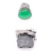 Schneider Electric - Leuchtmelder, Harmony XB4, Metall, 22mm, grün, universelle LED, glatte Kalotte