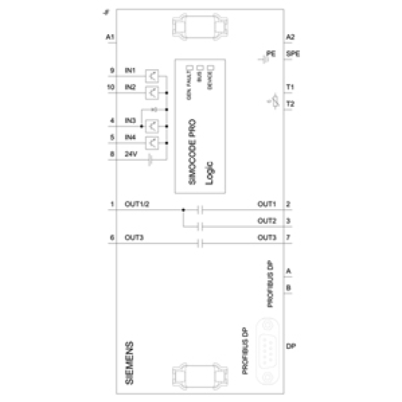 Motorsteuergerät mit PROFIBUS DP-Schnittstelle-Beschreibung lesen