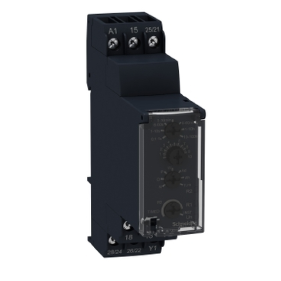 Schneider Electric - Multifunktionszeitrelais (10 Fkt.), 0,1 s-100 h, 12-240VAC/DC, 2 W-Beschreibung lesen
