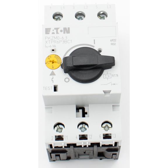Eaton - PKZM0-6,3 - Motorschutzschalter, 2.2 kW, 4 - 6.3 A, Schraubklemmen-Beschreibung lesen