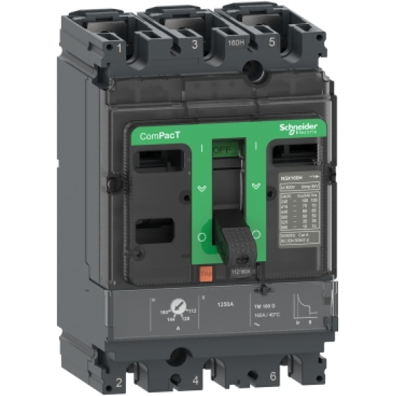 Schneider - Kompaktleistungsschalter ComPacT NSX100F mit TM100D 3P3D 70-100A-Beschreibung lesen