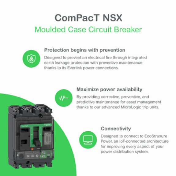 Schneider - Kompaktleistungsschalter ComPacT NSX100F mit TM100D 3P3D 70-100A-Beschreibung lesen