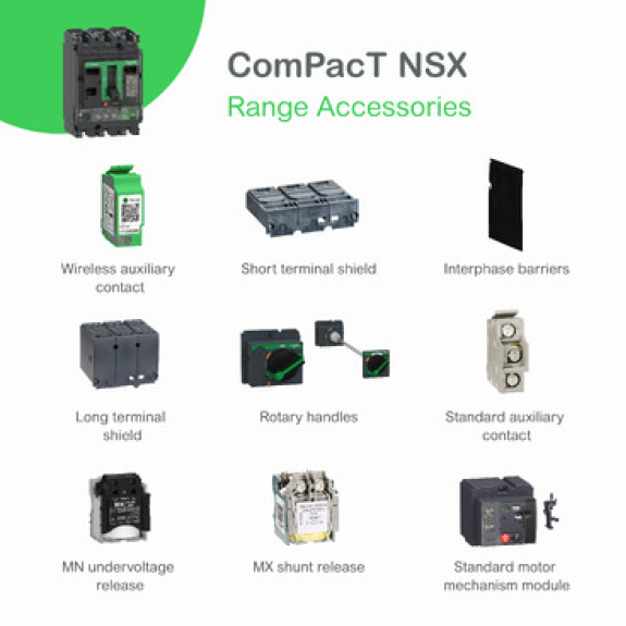 Schneider - Kompaktleistungsschalter ComPacT NSX100F mit TM100D 3P3D 70-100A-Beschreibung lesen
