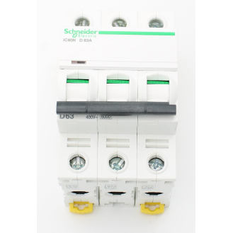 Schneider Electric - iC60N - Miniatur-Leistungsschalter - 3P - 63A - D-Kurve-Beschreibung lesen