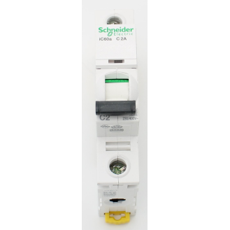 Schneider Electric - Schutzschalter, Acti9 iC60a, 1-polig, 2 A, C-Kurve, 4500 A (IEC 60898-1), 6 kA (IEC 60947-2)-Beschreibung lesen