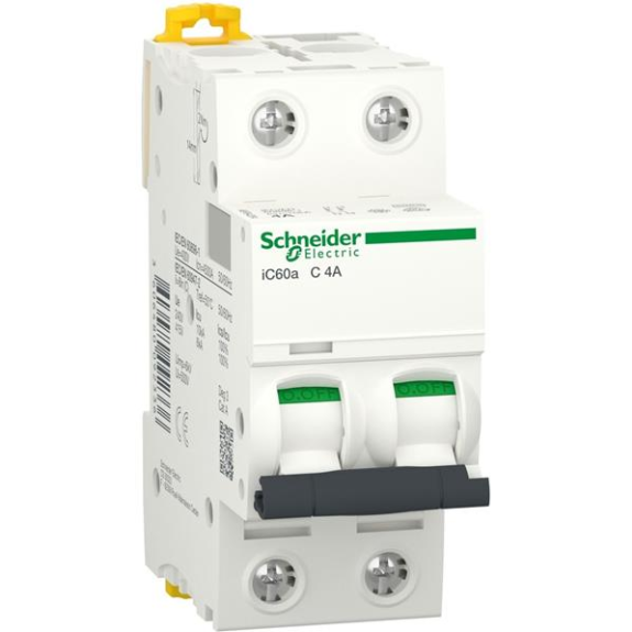 Schneider Electric - Schutzschalter, Acti9 iC60a, 1-polig, 2 A, C-Kurve, 4500 A (IEC 60898-1), 6 kA (IEC 60947-2)-Beschreibung lesen