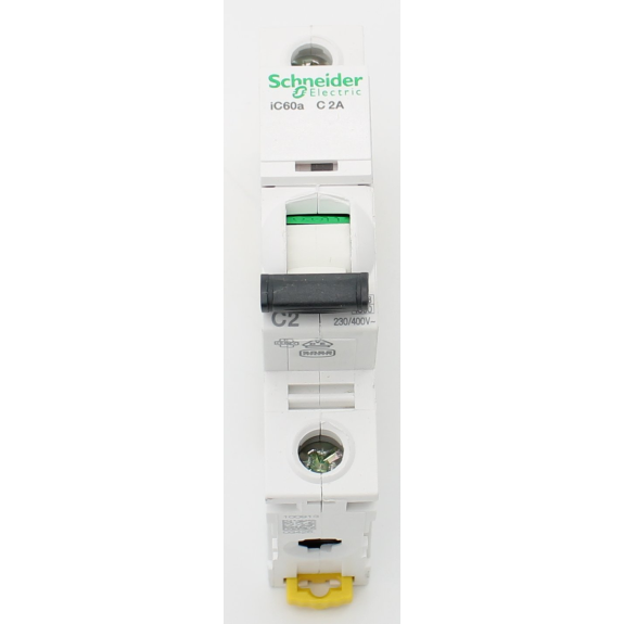 Schneider Electric - Schutzschalter, Acti9 iC60a, 1-polig, 2 A, C-Kurve, 4500 A (IEC 60898-1), 6 kA (IEC 60947-2)-Beschreibung lesen