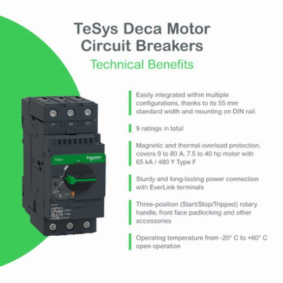 Schneider Electric - Motorschutzschalter, 3p, 17-25A, magnetischer Auslöser-Beschreibung lesen