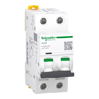 Schneider Electric - Schutzschalter Acti9 iC60N, 2P, 63 A, D curve, 6000 A (IEC 60898-1), 10 kA (IEC 60947-2)-Beschreibung lesen