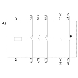 Siemens - Leistungsschütz, AC-3e/AC-3, 41 A, 18,5 kW / 400 V, 3-polig, AC 24 V, 50 Hz, Hilfskontakte: 1 S + 1 Ö-Beschreibung lesen
