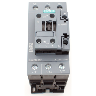 Siemens - Leistungsschütz, AC-3e/AC-3, 41 A, 18,5 kW / 400 V, 3-polig, AC 24 V, 50 Hz, Hilfskontakte: 1 S + 1 Ö-Beschreibung lesen