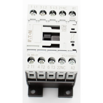 Eaton - DILM9-01(24VDC) - Leistungsschütz, 3-polig, 380 V 400 V 4 kW, 1 Ö, 24 V DC, Gleichstrombetätigung-Beschreibung lesen